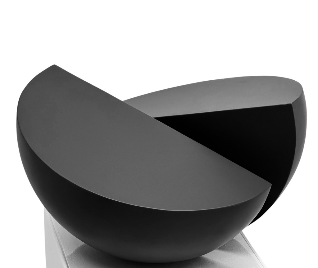 Balance — bronze sculpture, two hemispheres
